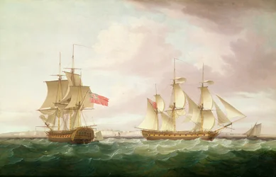 Britische Fregatten vor Dover